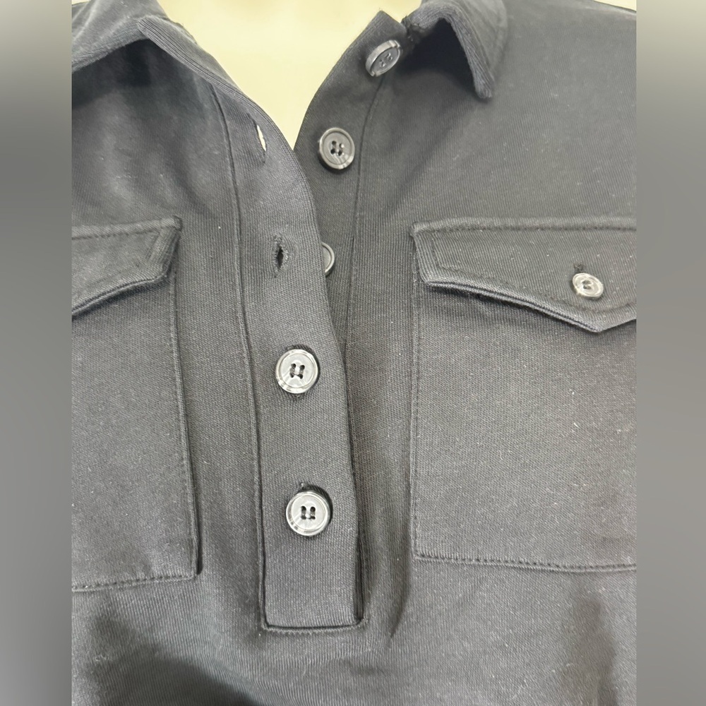 Anthropology 525 America Black Utility Jumpsuit Long Sleeve One Piece Size XL - Picture 6 of 6